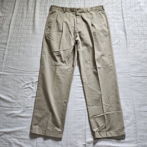 Brooks Brothers Other - Brooks Brothers Advantage Chino Pleated Khaki Pants Elliot Mens 38x30 Office